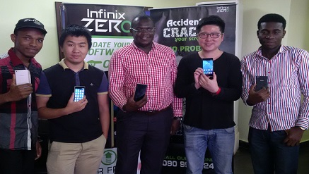 Infinix Mobility‎ team during a press conference in Lagos on updated InfinixZERO.